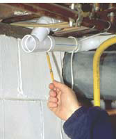 Installing pipe for Beam Central Vacuum System